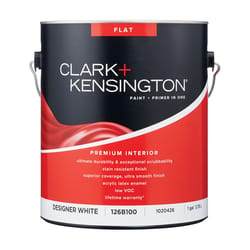 Clark+Kensington Flat Designer White Paint + Primer Interior 1 gal