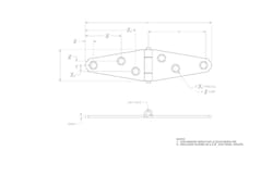 Ace 2 in. L Galvanized Light Duty Strap Hinge 2 pk