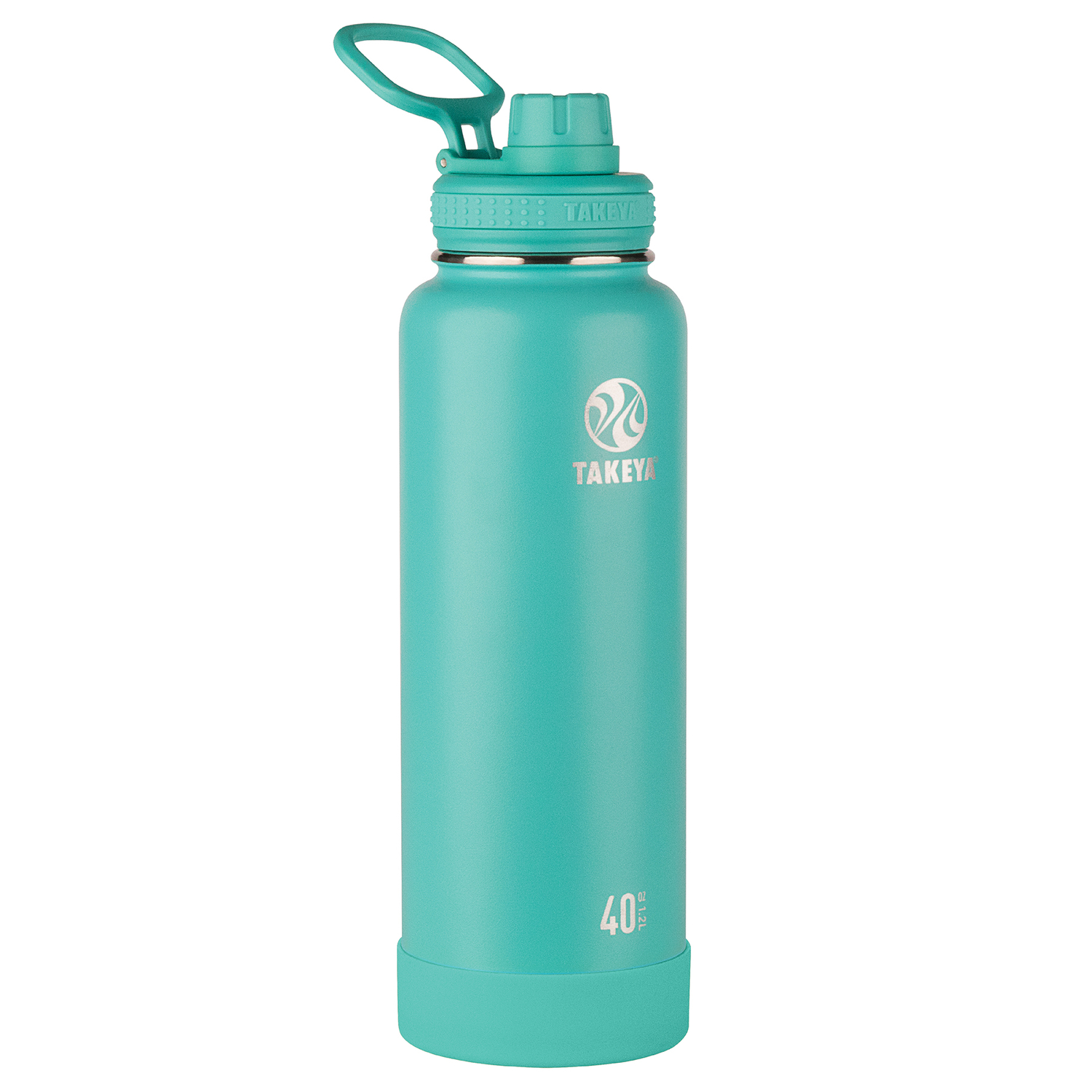 Photos - Other Accessories OZ Racing Takeya Actives 40 oz Teal BPA Free Double Wall Insulated Water Bottle 5100 