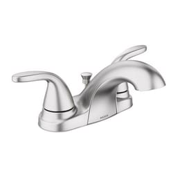 Moen Adler Brushed Nickel Contemporary Bathroom Faucet 4 in.