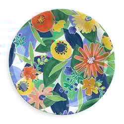 TarHong Multicolored Melamine Midsummer Floral Dinner Plate 10.5 in. D 1 pc