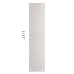 Brinks 15 in. L Satin Aluminum Push Plate