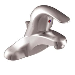 Moen Adler Brushed Nickel Traditional Bathroom Faucet 4 in.