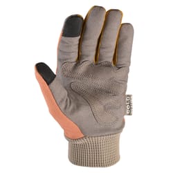 Wells Lamont Women's Outdoor Winter Gloves Gray/Orange M 1 pair