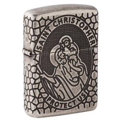 Zippo Silver Armor St. Christopher Lighter 1 pk