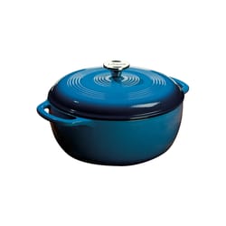 Lodge Logic Cast Iron Dutch Oven 10.5 in. 6 qt Blue