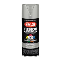 Krylon Fusion All-In-One Gloss Smoke Gray Paint+Primer Spray Paint 12 oz