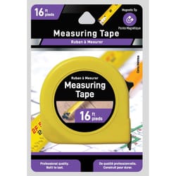 Jacent 16 ft. L X 1 in. W Magnetic Tape Measure 1 pk