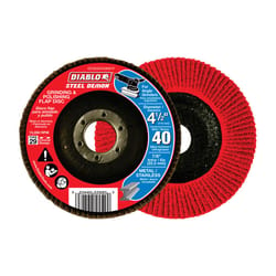 Diablo Steel Demon 4-1/2 in. D X 7/8 in. Zirconia Flap Disc 40 Grit 1 pk