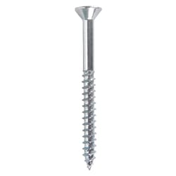 Hillman No. 12 X 2-1/2 in. L Phillips Zinc-Plated Wood Screws 100 pk