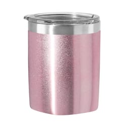 OGGI Rocks 10 oz Pink Sparkle BPA Free Double Wall Vacuum Insulated Tumbler