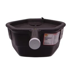 Midwest Can Black 6.4 in. H Polyethylene 15 qt Drain Pan