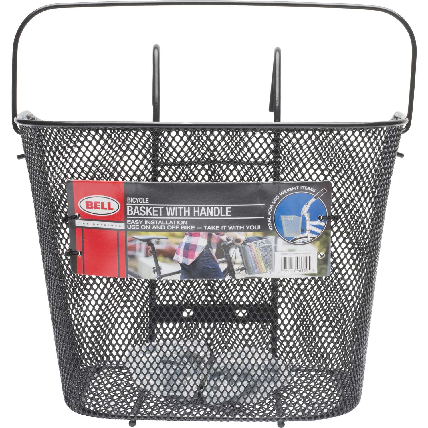 Bell Sports Tote Wire Mesh Bike Basket Black Ace Hardware