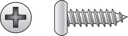 HILLMAN No. 8 Ga. X 2 in. L Phillips Pan Head Sheet Metal Screws 100 pk