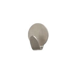 Spectrum 1 in. L Brushed Nickel Silver Steel Small Hook 5 pk