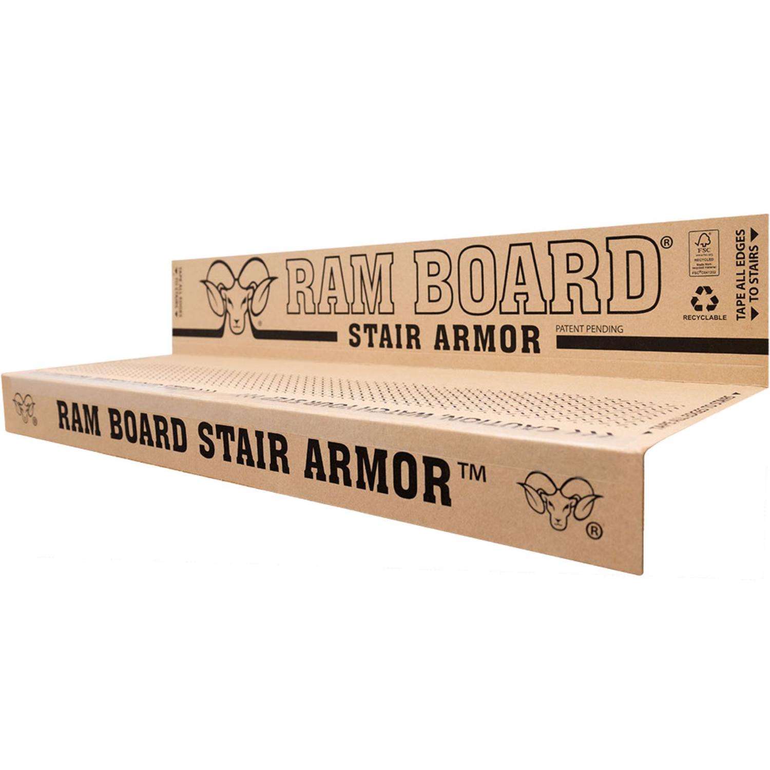Ram Board Stair Armor 19 in. H X 34 in. W Polypropylene Stair Protector