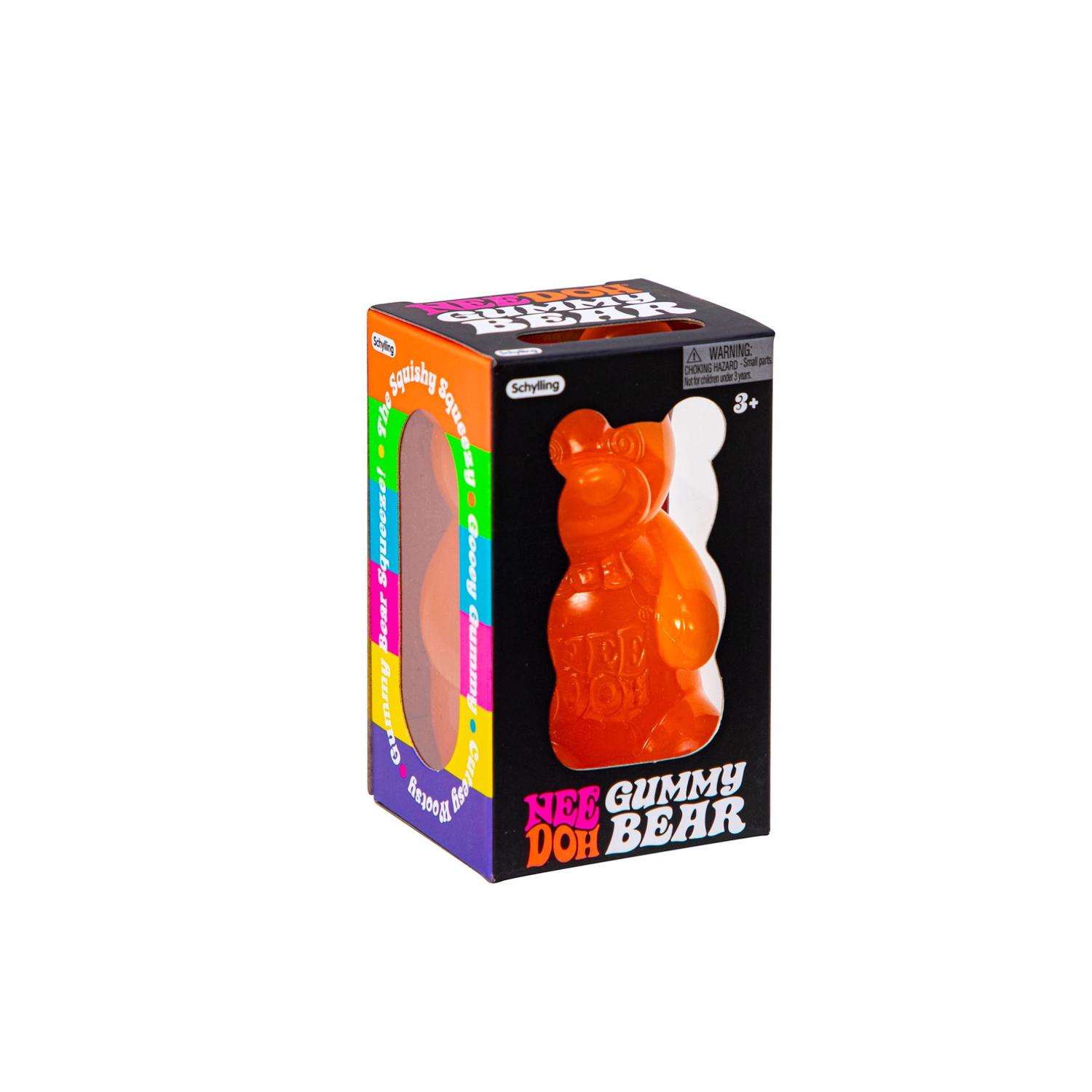 Squishys Glitter Gummy Bear Needoh Small Cute Animal Squishys Fidget Toys  For Kids Adults Gummy Bear Stress Relief Toys