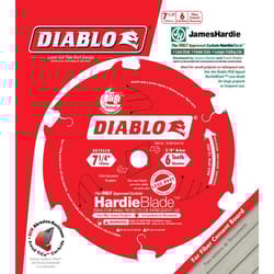 Diablo HardieBlade 7-1/4 in. D X 5/8 in. TiCo Hi-Density Carbide Fiber Cement Blade 6 teeth 1 pk