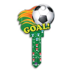 Lucky Line Key Shapes Soccer House Key Blank SC1 Single For Schlage