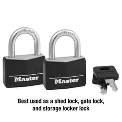 Master Lock 1-7/8 in. H X 1-9/16 in. W Vinyl 4-Pin Cylinder Padlock