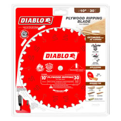 Diablo Tracking Point 10 in. D X 5/8 in. TiCo Hi-Density Carbide Ripping Saw Blade 30 teeth 1 pk
