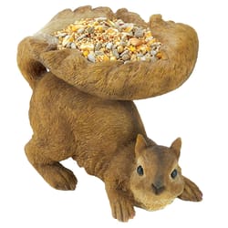 Songbird Valley Polyresin Decorative Squirrel Bird Feeder 1 ports