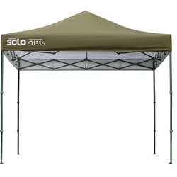 Quik Shade Solo Steel Polyester Peak Pop-Up Canopy 10 ft. H X 10 ft. W X 10 ft. L