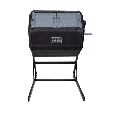 Black+Decker 40 gal Black Plastic/Steel Tumbling Composter Lid