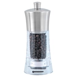 Swissmar Torre Clear/Silver Acrylic Pepper Mill