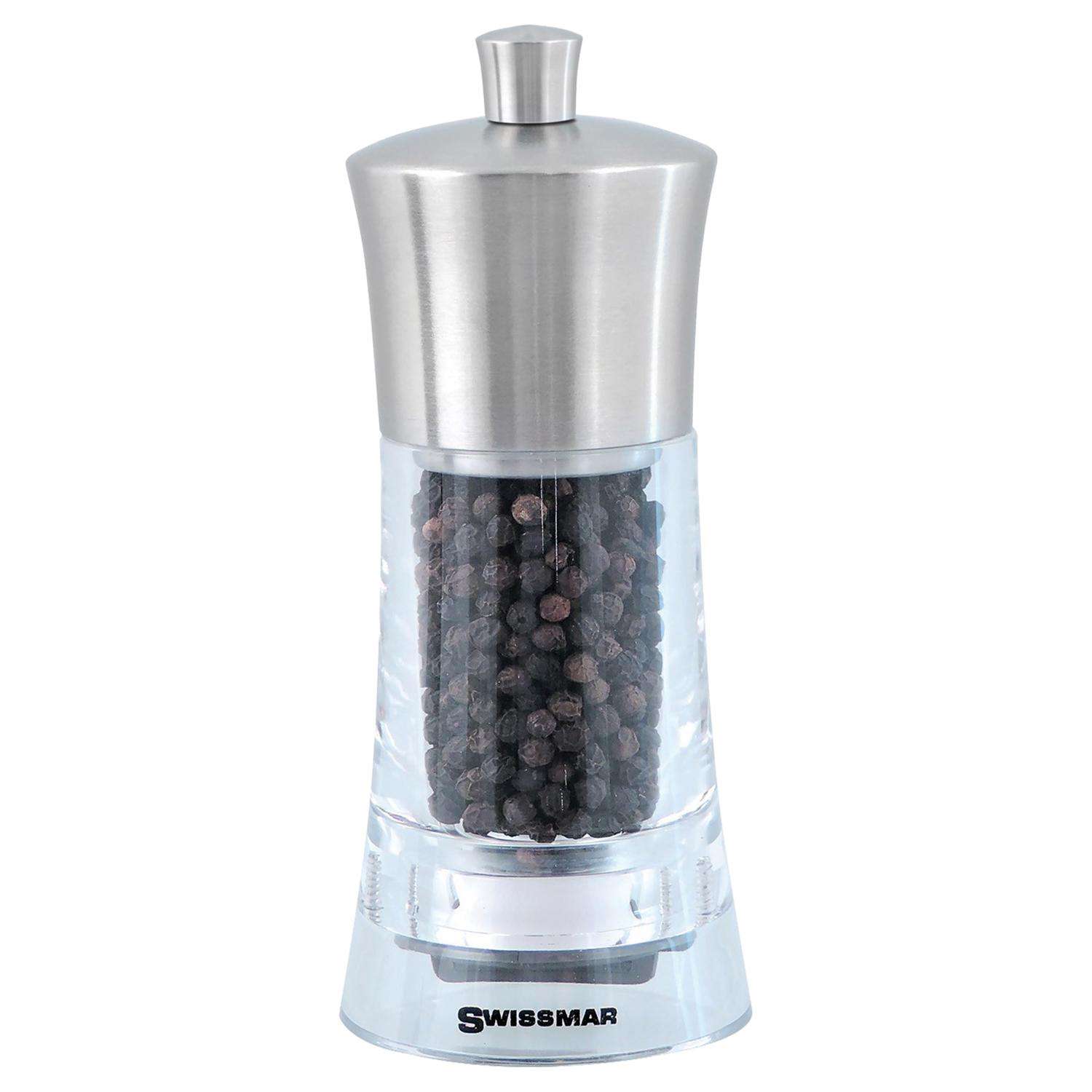 Swissmar Torre Clear/Silver Acrylic Pepper Mill Ace Hardware