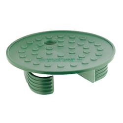 Groundtopper 7 7/16 in. W X 1 7/8 in. H Round Valve Box Lid Green