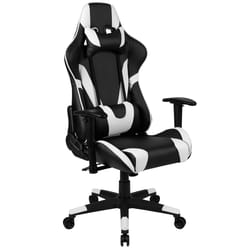 Flash Furniture Black/White Faux Leather Office Chair