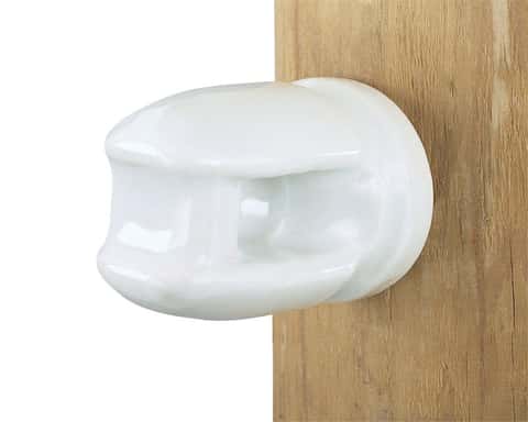 Dare Line Insulator with Lag Bolt White