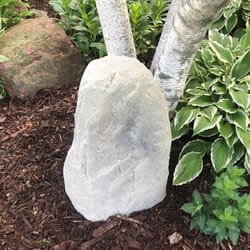 DekoRRa Products Gray Polyethylene 23 in. H X 15 in. L X 14 in. W Artificial Landscape Enclosure Out