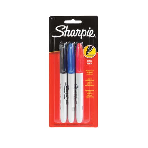 STAPLES ADVANTAGE Sharpie Permanent Markers, Ultra Fine Tip, Assorted Inks