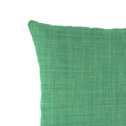 Jordan Manufacturing Green Polyester Throw Pillow 4 in. H X 18 in. W X 18 in. L