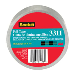 3M Scotch 2 in. W X 50 yd L Foil Tape Silver