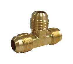 JMF Company 5/8 in. Flare X 5/8 in. D Flare Brass Reducing Tee