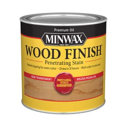 Minwax Wood Finish Semi-Transparent Golden Pecan Oil-Based Penetrating Wood Stain 1/2 pt