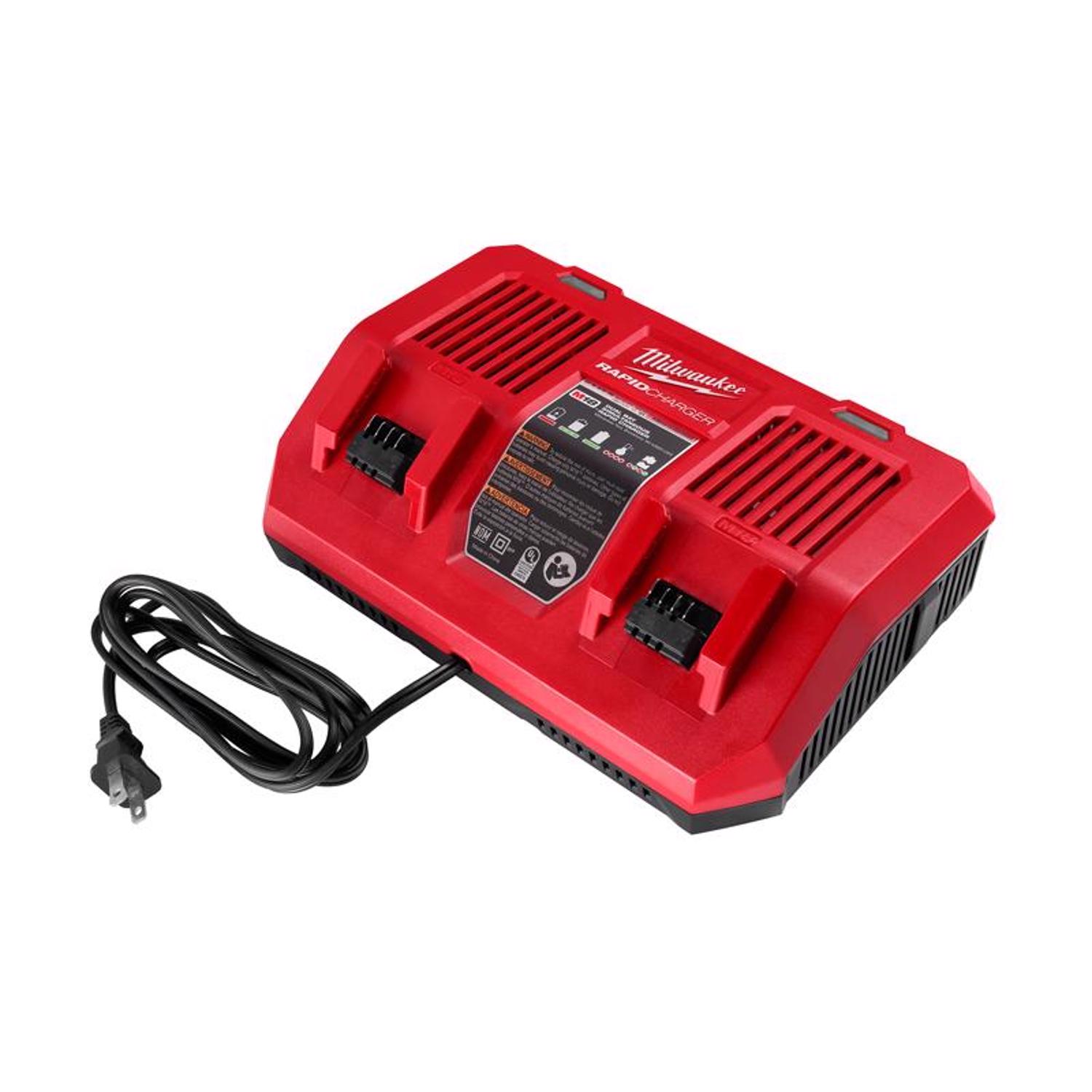 Photos - Battery Charger Milwaukee M18 18 V Simultaneous Rapid Dual  1 pc 48-59-1802 