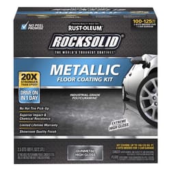 Rust-Oleum RockSolid Gloss Gunmetal Floor Coat Kit 70 oz