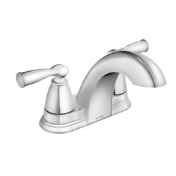 Moen Banbury Chrome Traditional Centerset Bathroom Sink Faucet 4 in.