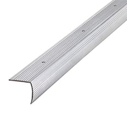 M-D BUILDING PRODUCTS 1.125 in. H X 1.125 in. W X 72 in. L Prefinished Silver Aluminum Stair Edge