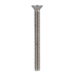 HILLMAN No. 6-32 X 1-1/2 in. L Phillips Flat Head Stainless Steel Machine Screws 100 pk