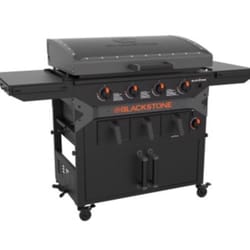 Blackstone 2402 4 Burner Liquid Propane Outdoor Griddle with Hood Black