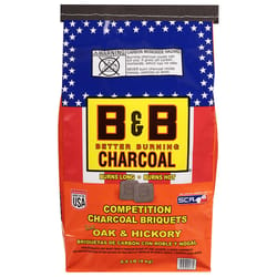 B&B Charcoal All Natural Oak Charcoal Briquettes 8.8 lb