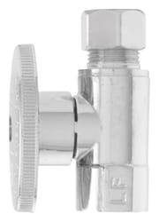 Keeney 3/8 in. FIP X 3/8 in. Compression Brass Straight Valve