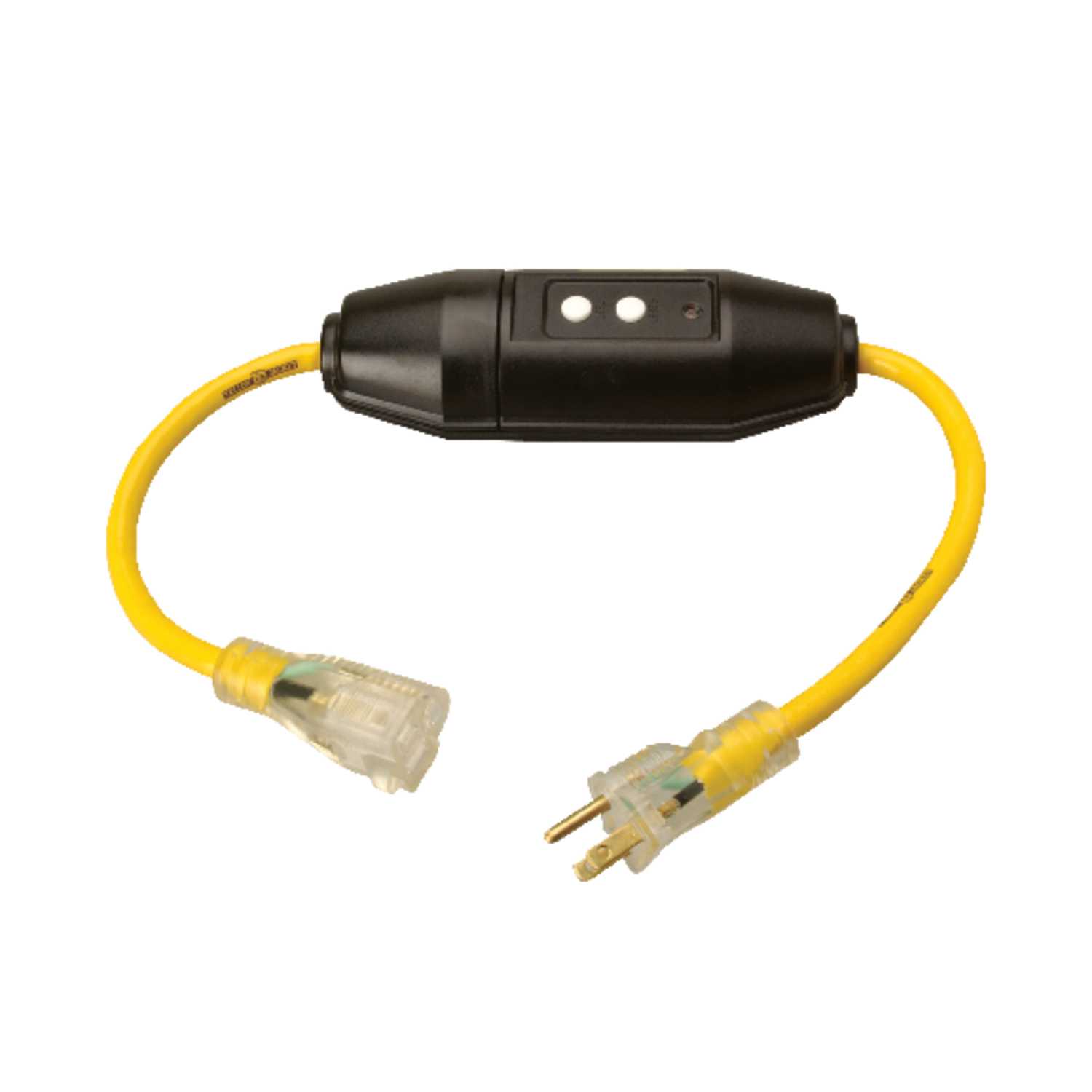 Yellow Jacket Outdoor 2 ft. L Yellow Extension Cord 12/3 SJTW Ace