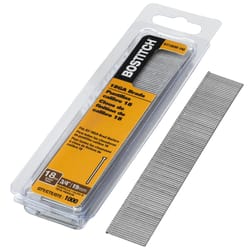 Bostitch 18 Ga. X 3/4 in. L Galvanized Steel Brad Nails 1000 pk