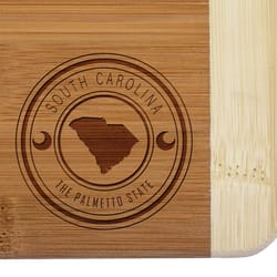 Totally Bamboo State Stamp 8 in. L X 5.75 in. W X 0.5 in. Bamboo Cutting Board